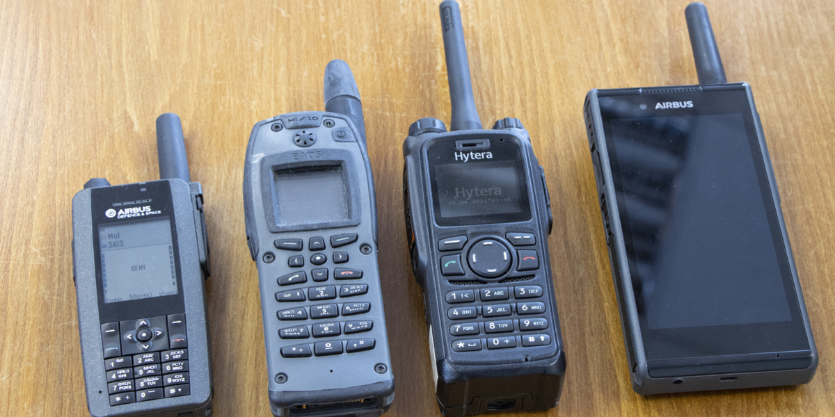 various generations of TETRA communication terminals