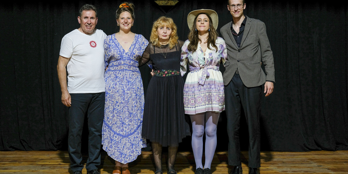 Vasko Raichinov, Julie Kleive, Kamelia Cholakova, Jenny Augusta Engel and Bjørn-Petter Tøsse after the final curtain